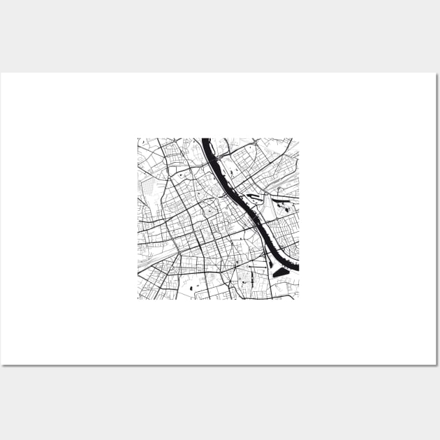 Warsaw Map City Map Poster Black and White, USA Gift Printable, Modern Map Decor for Office Home Living Room, Map Art, Map Gifts Wall Art by 44spaces